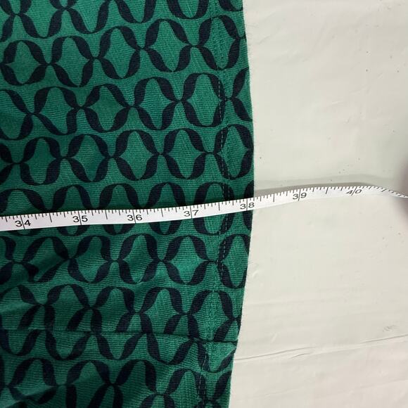 Boden Green Navy Print Short Sleeve Cotton Dress Size 4R - Picture 11 of 11